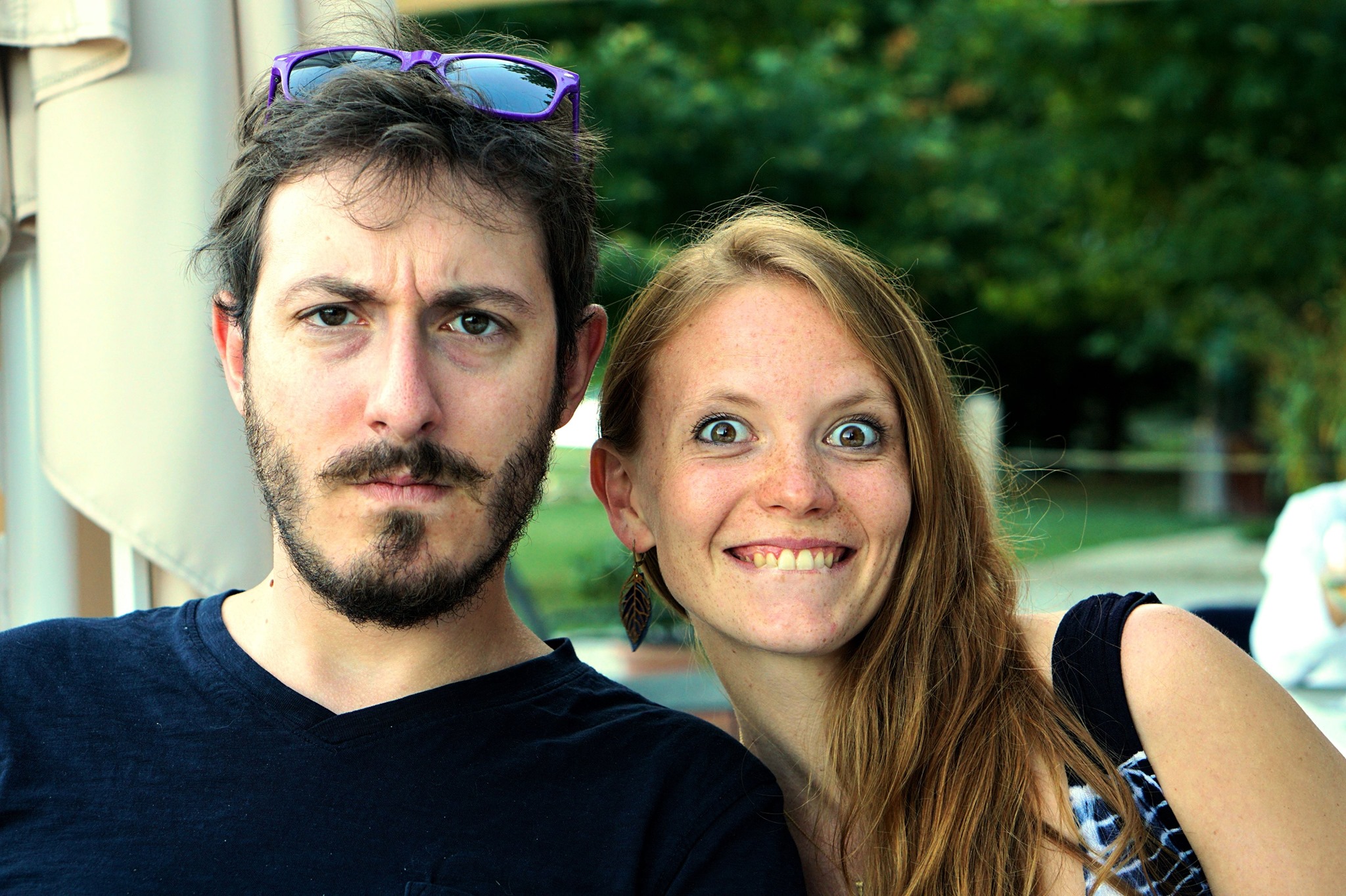 Camille et Romain prêts pour l'aventure